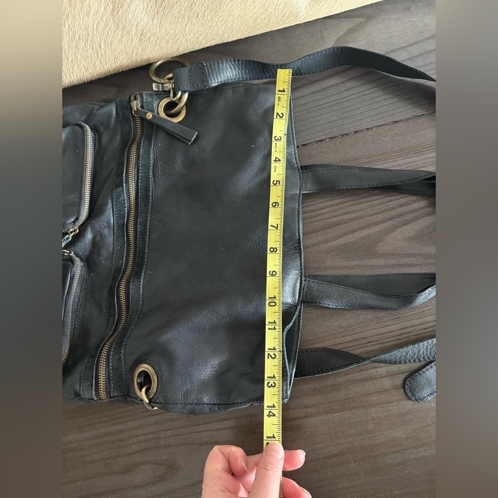 Latico RARE Medium Leather with suede trimmings Elegant Black Leather Tote Bag - Picture 10 of 12